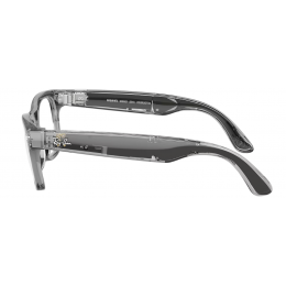 Умные очки Ray-Ban Meta* Wayfarer Gen 2 Shiny Transparent Grey, Фотохромные линзы Clear to Sapphire Transitions (RW4012), размер L